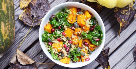 Quinoa au butternut et chou kale