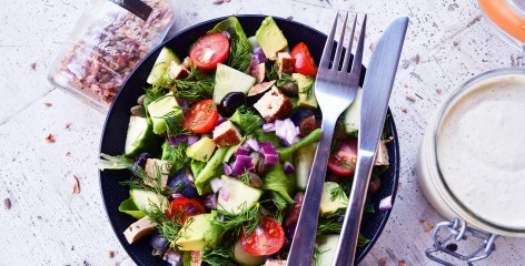 Salade aux figues et à l'avocat