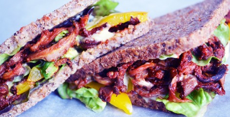 Sandwich façon barbecue vegan
