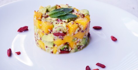 Tartare de mangue, avocat et quinoa